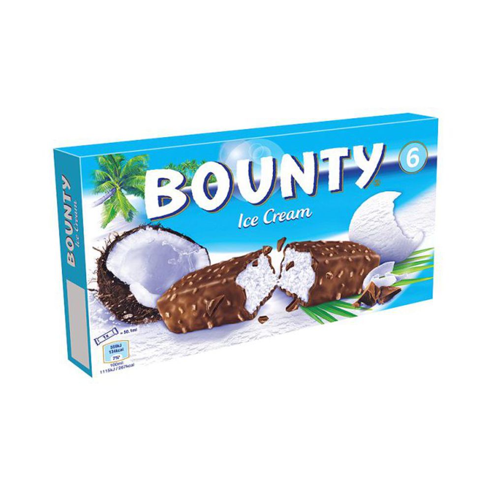 Bounty Ice Cream bar 6 pack 5000159483063