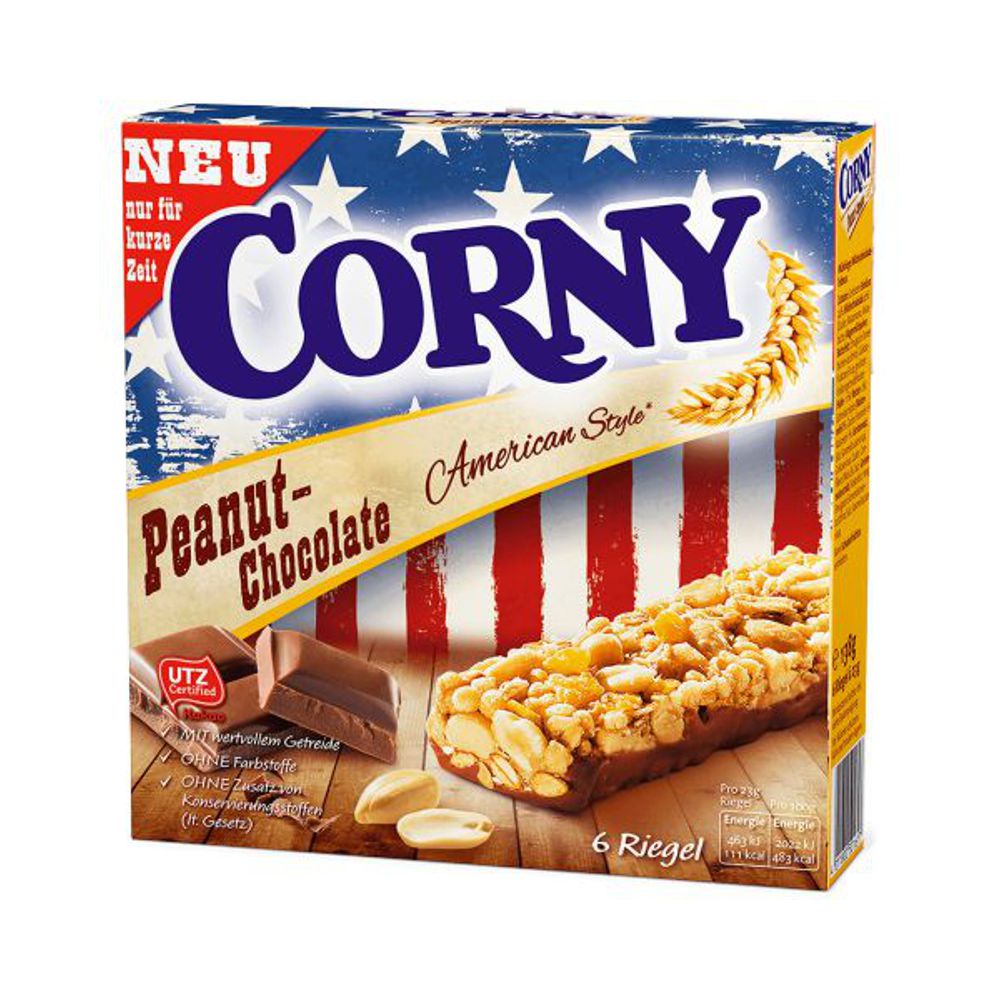 Corny American Style Peanut 230g 4011800501617