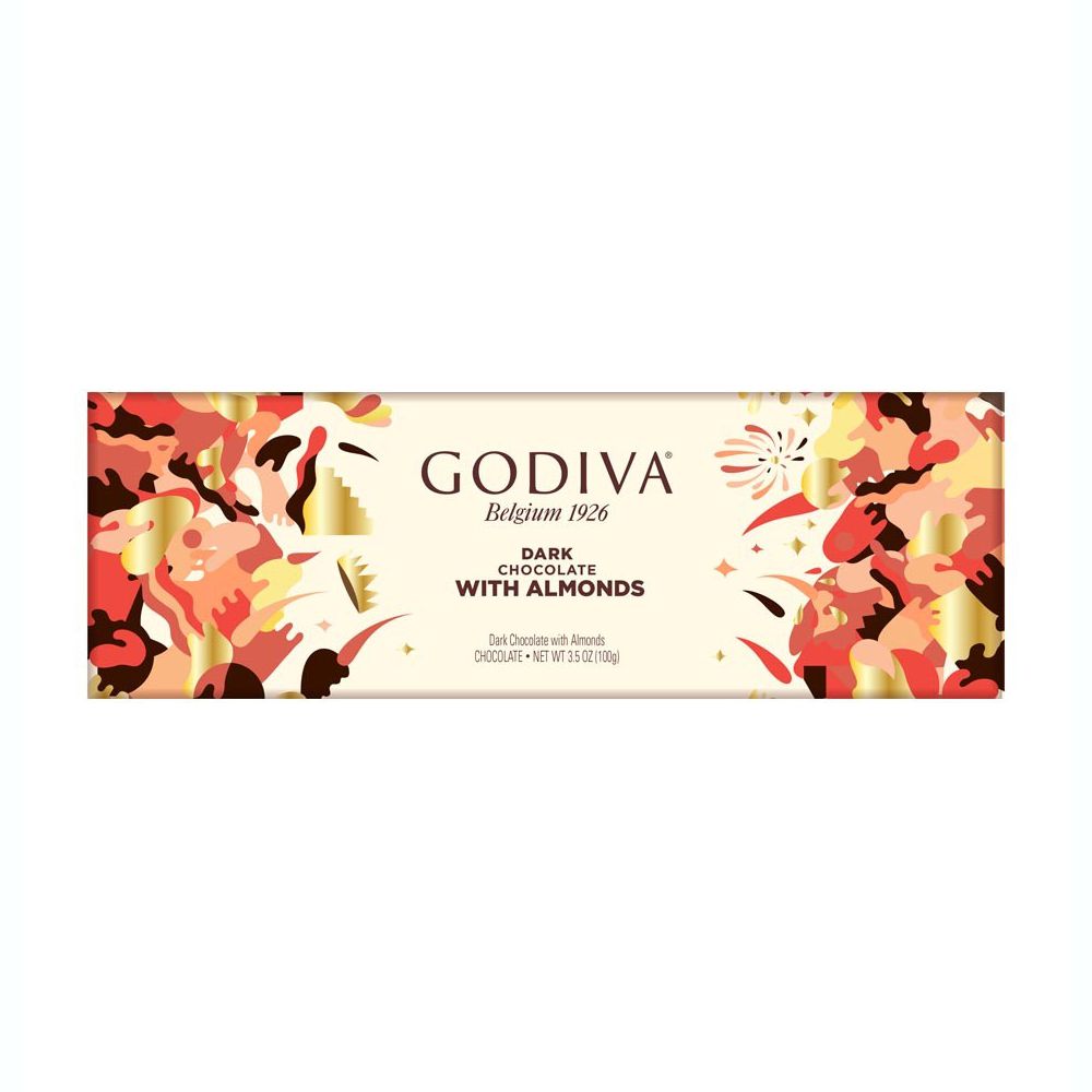 GODIVA Dark Chocolate bar with Almonds 300g 31290732623
