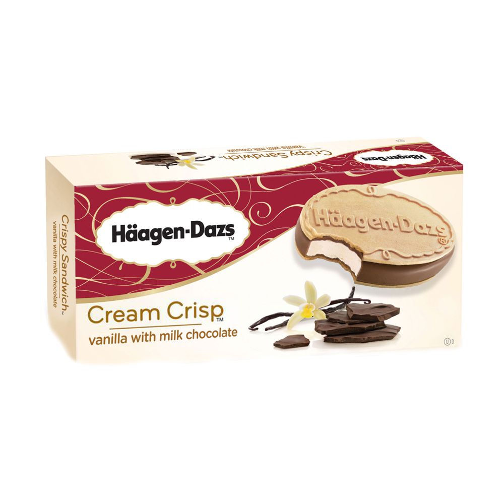 HAAGEN DAZS Cream Crisp Vanilla with Milk Chocolate 90ml 3415589513013