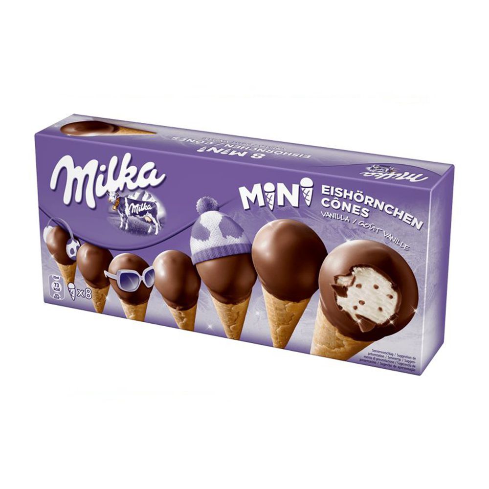 Milka Ice Cream Mini Cono 8 pack 4007993014317