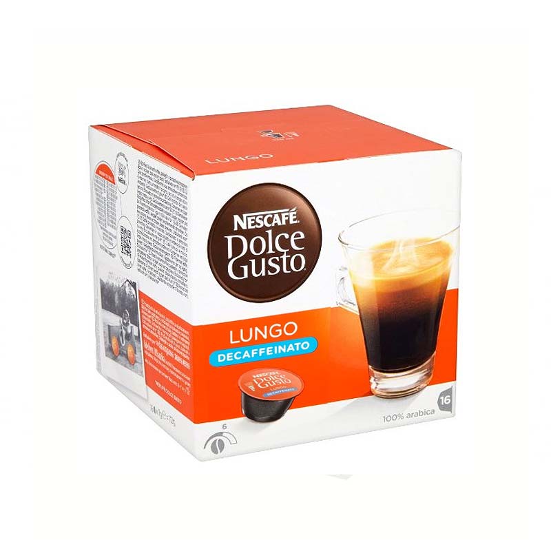Nescafe Dolce Gusto Coffee Pods Lungo Decaffeinated Packet 1423 p