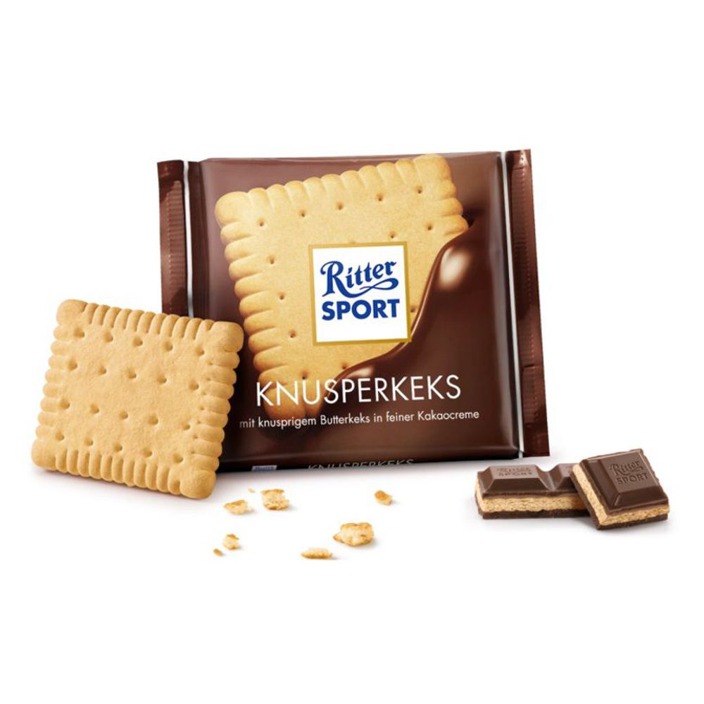 RITTER SPORT Crunchy Biscuit 100g 4000417214003