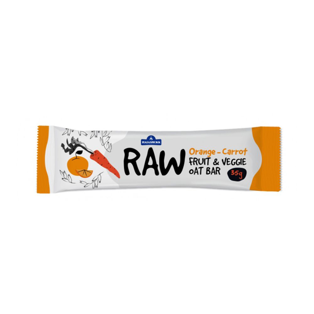 Raw oatbar with orange and carrot 35g