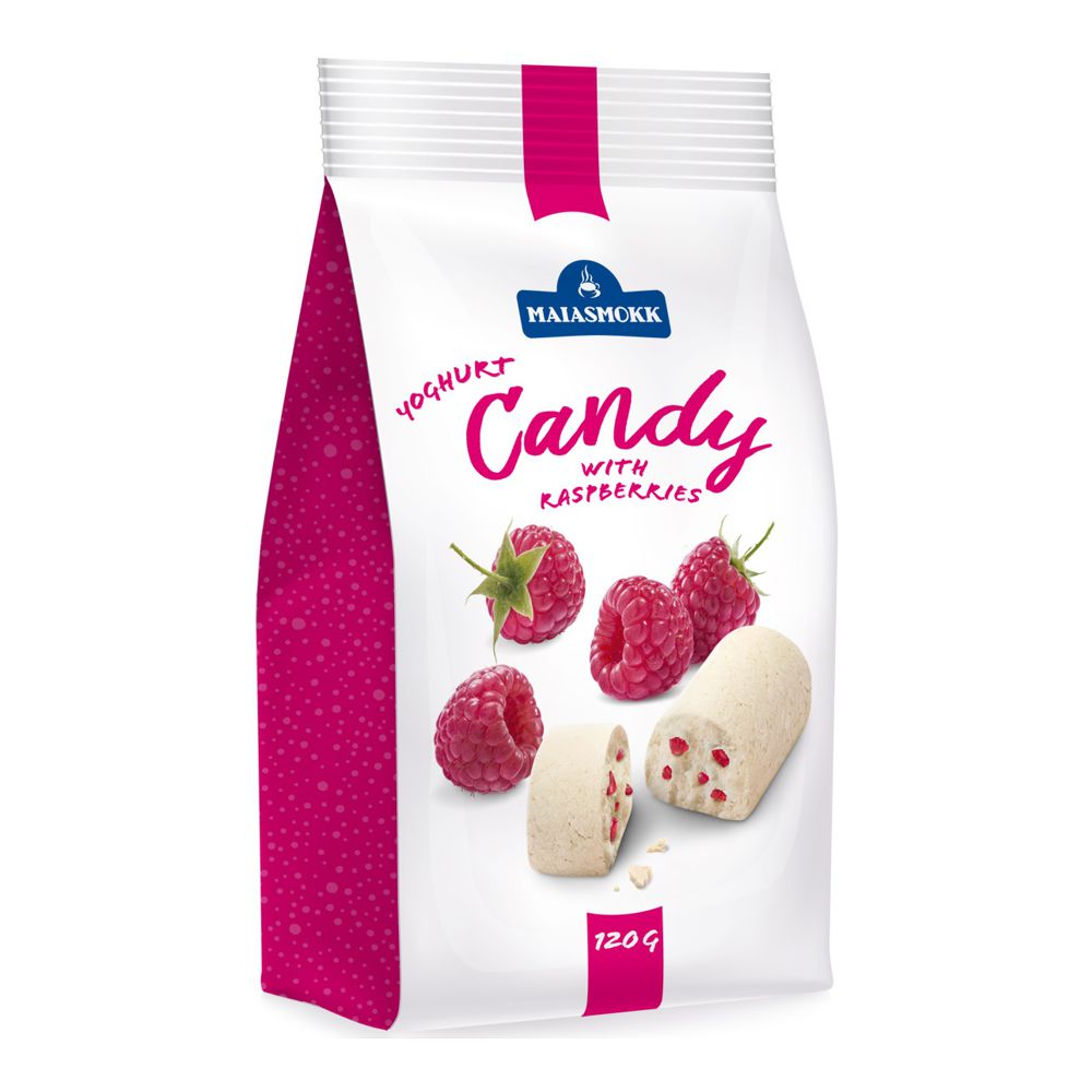 Yogurt Candy with Raspberries 120g 4742267007038