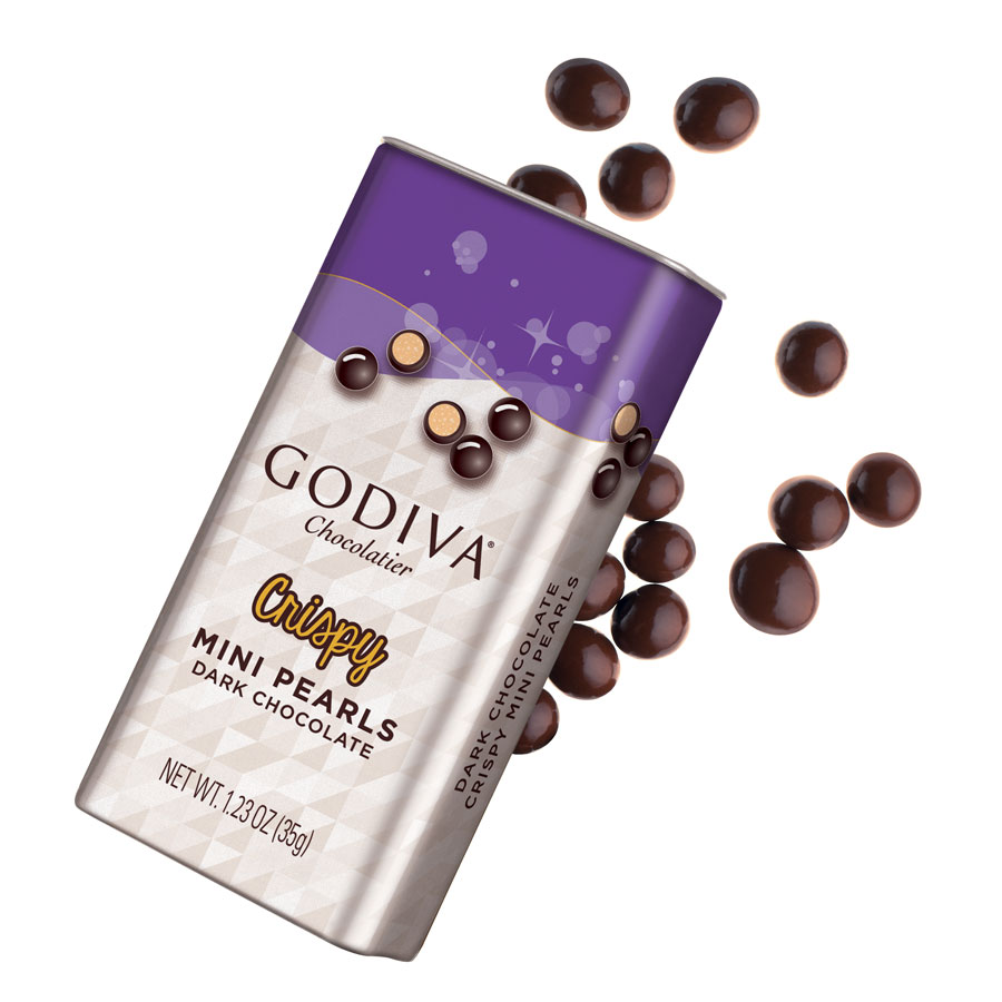 goch000314 01 godiva crispy mini pearls dark chocolate 35 g