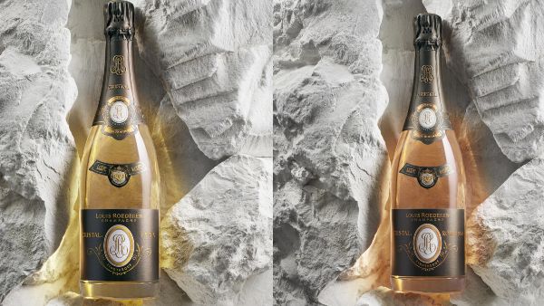 Cristal Champagne Bottles