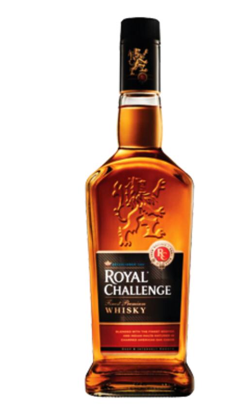 Royal Challenge whisky 42.8 Alc. 180ml 750