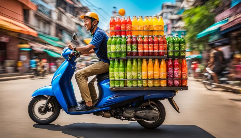Energy-boosting drinks Asia delivery