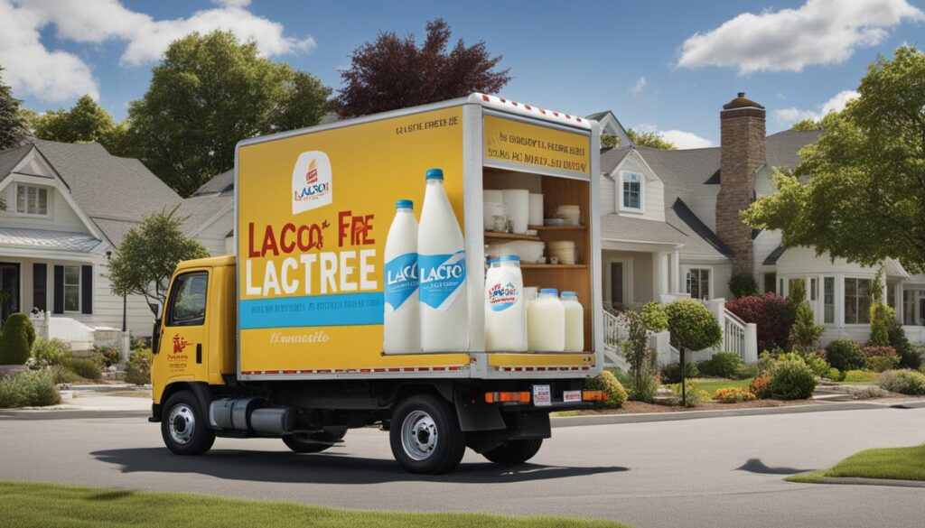 Lactose-free milk delivery USA