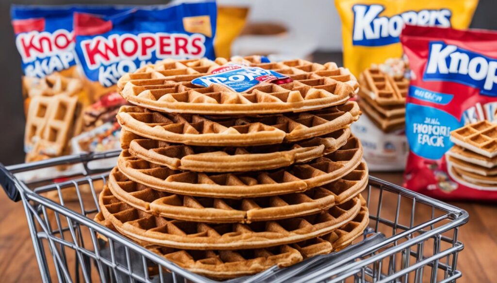 Knoppers crispy waffles in bulk