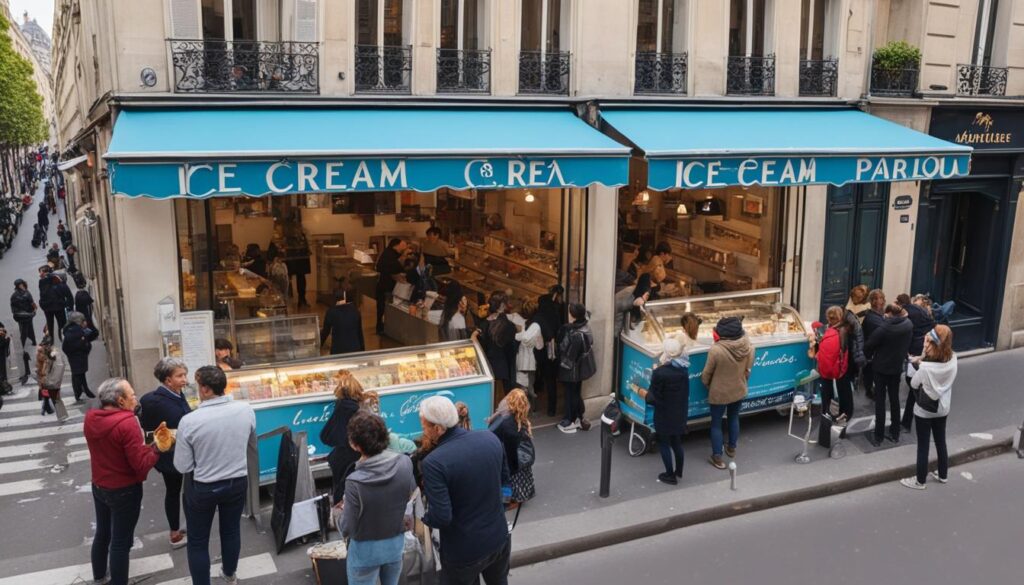 Martine Lambert ice cream parlour in Paris