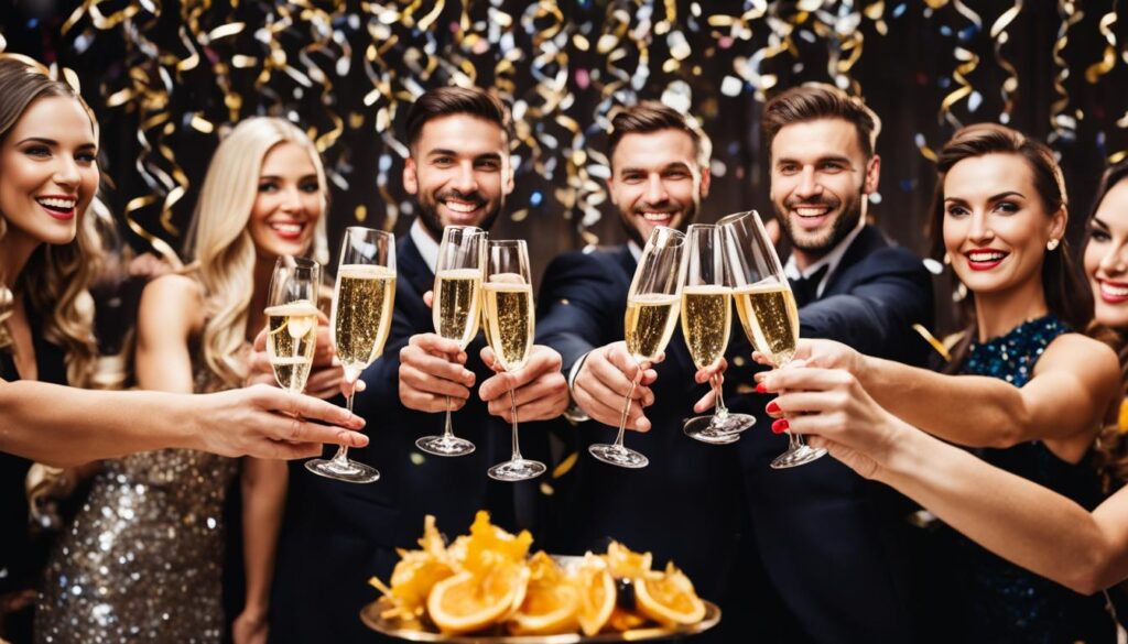 champagne as a celebratory drink