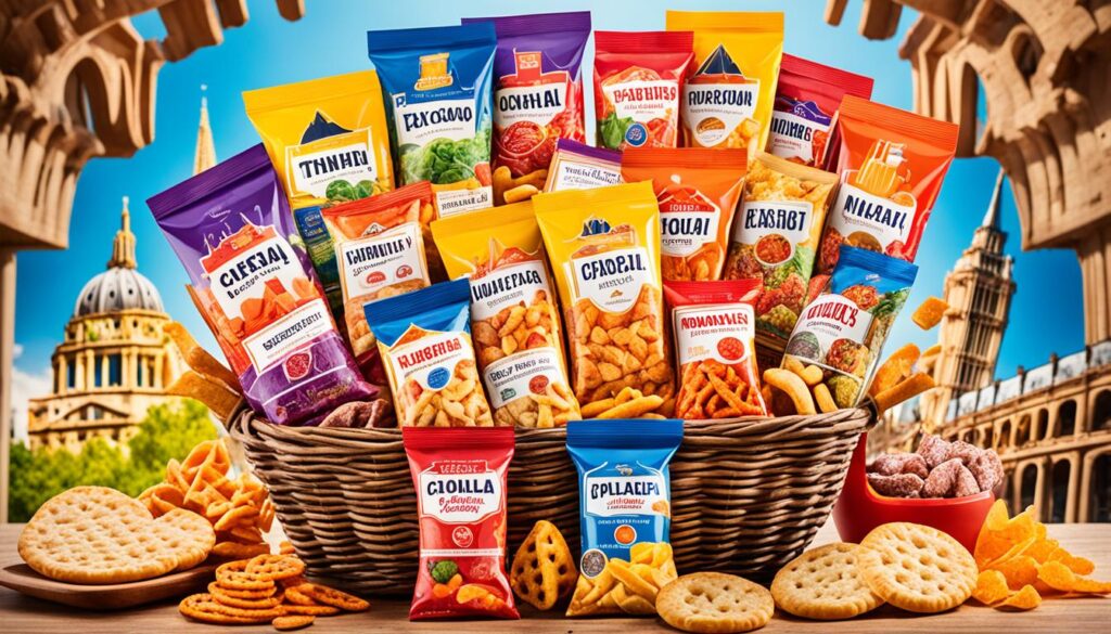 Europe imported snacks supplier