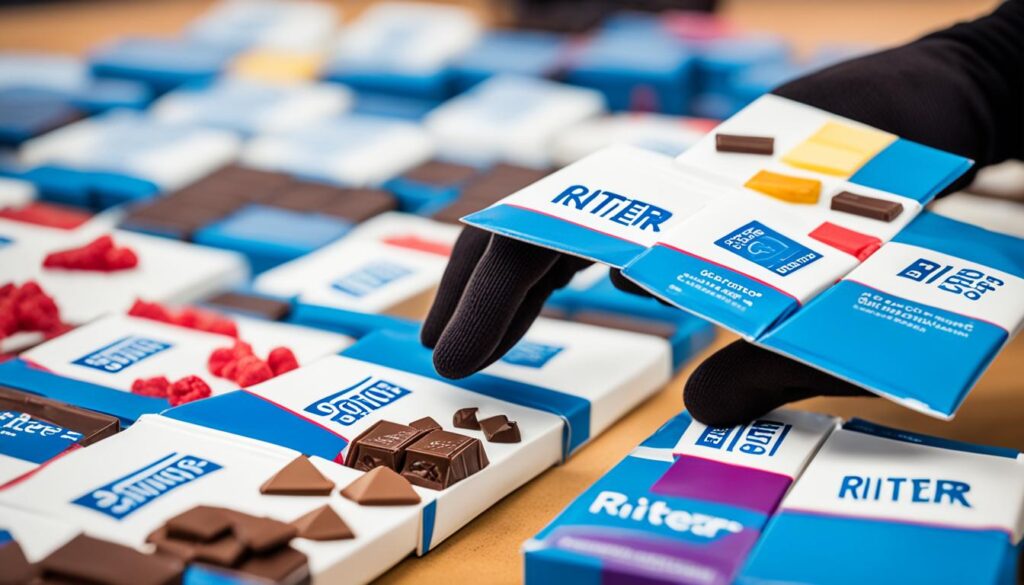 Ritter Sport chocolate bars distributor